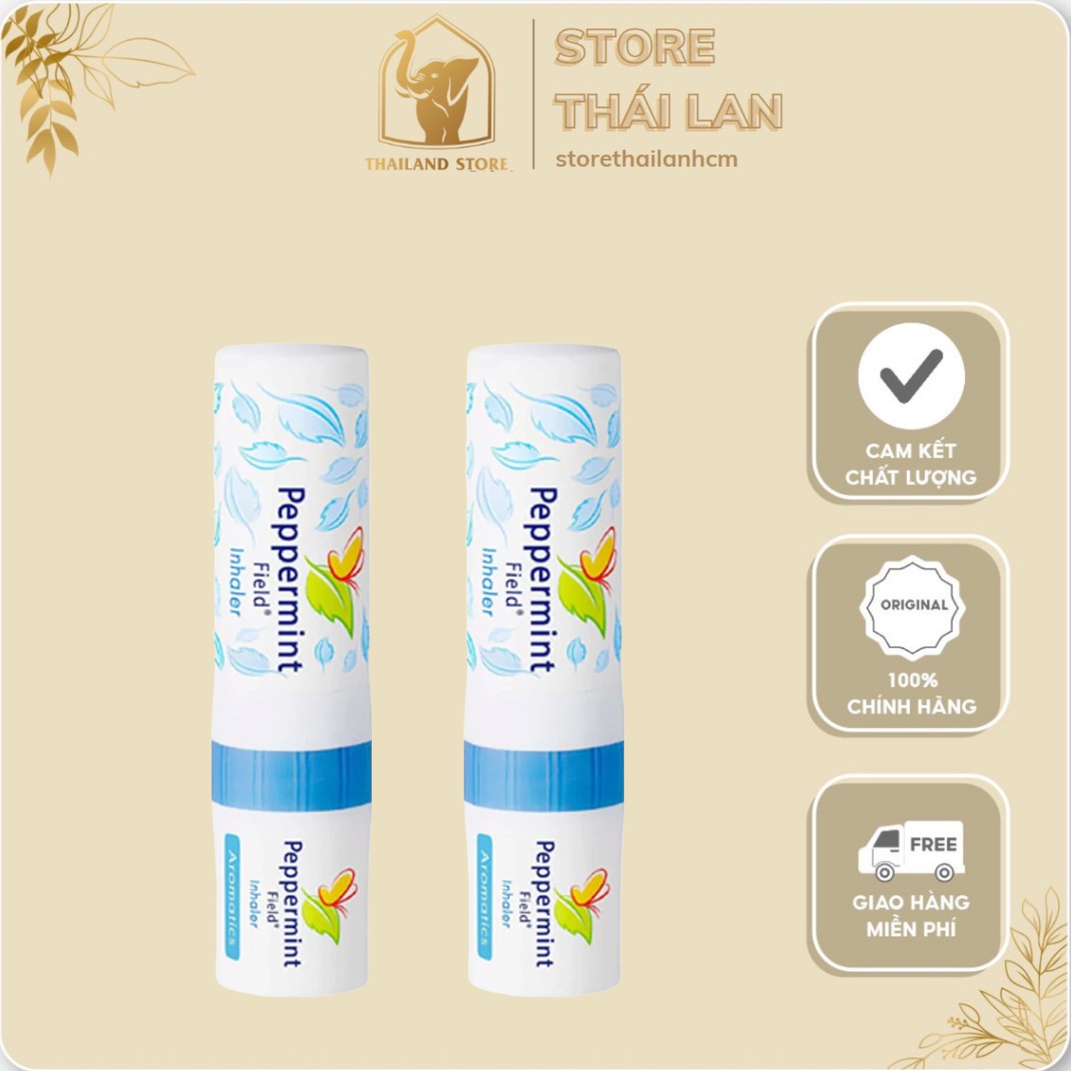 Ống hít thông mũi peppermint field inhaler thái lan