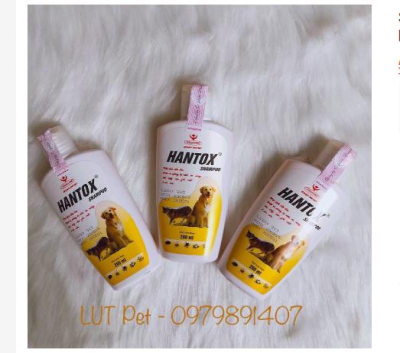 Sữa tắm hantox shampoo diệt ve rận bọ chét ghẻ chó mèo