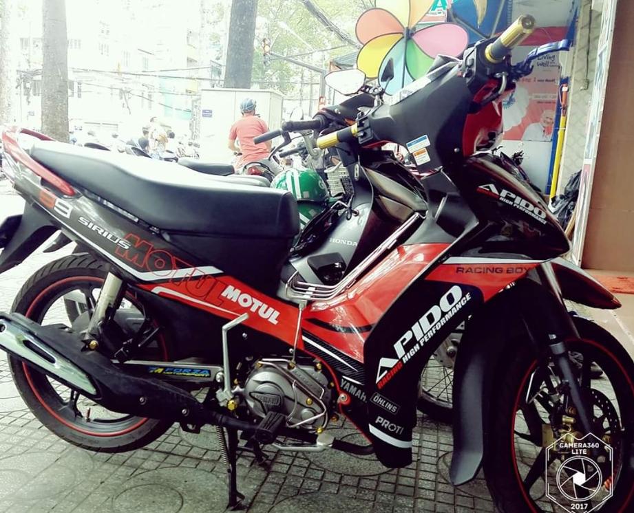 Tem rời sirius Fi đỏ đen Apido