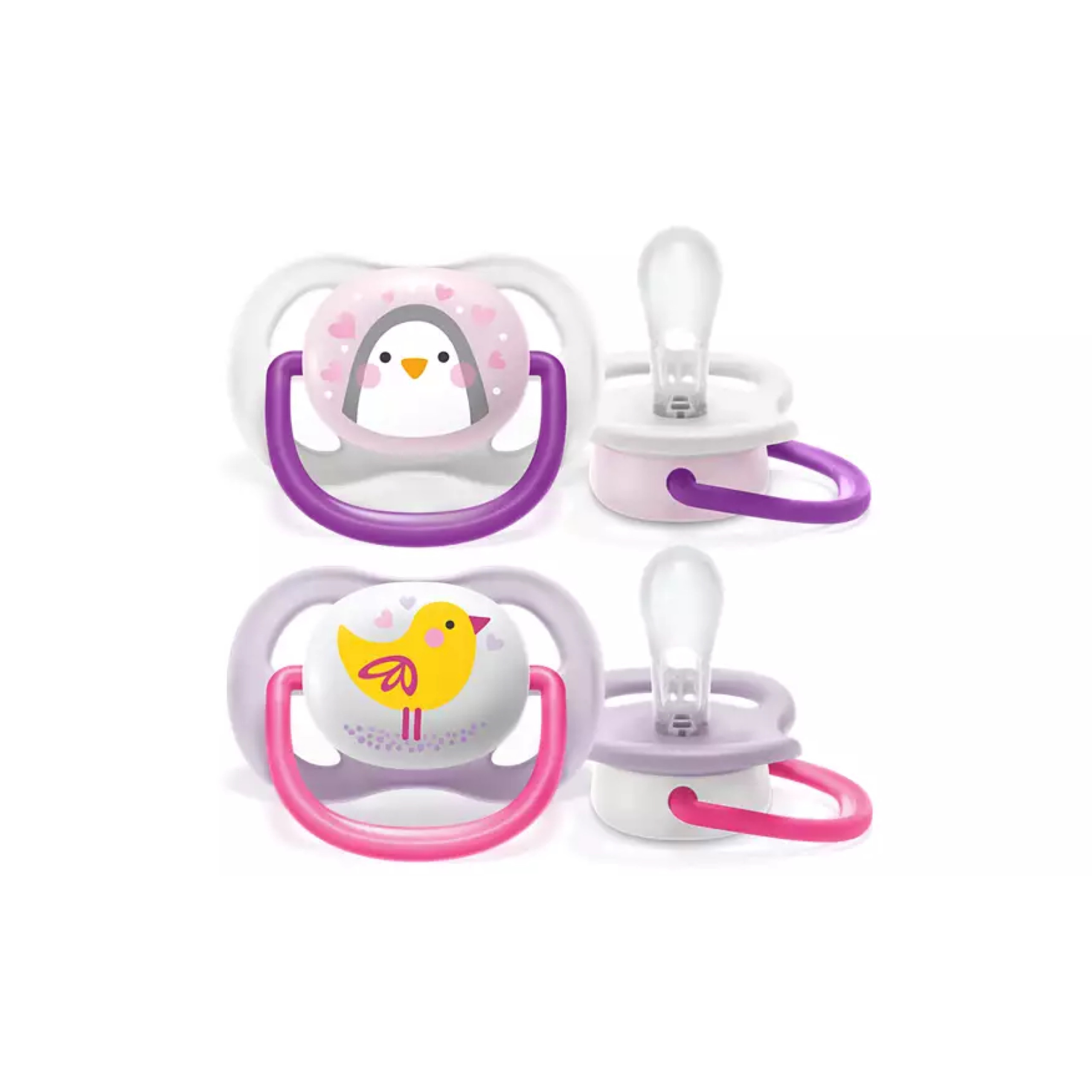 Ty ngậm Avent thông khí Lime (0_6 )vỉ đôi bé gái