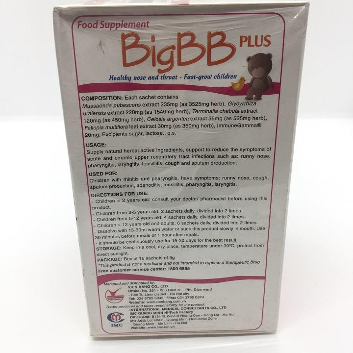 BigBB Plus - Mũi họng khỏe, trẻ lớn nhanh