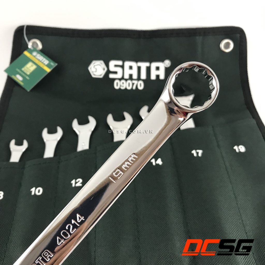 Bộ cờ lê vòng miệng 7 chi tiết Sata 09070