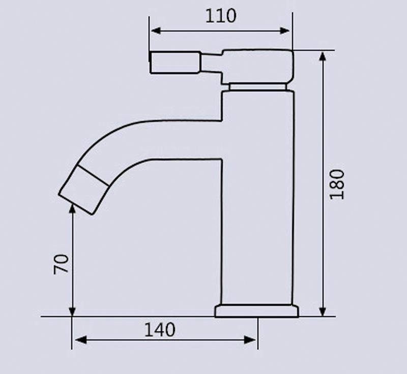 Vòi lavabo nóng lạnh chất liệu inox 304- LVB NL-C17  Tặng 2 dây cấp nóng lạnh