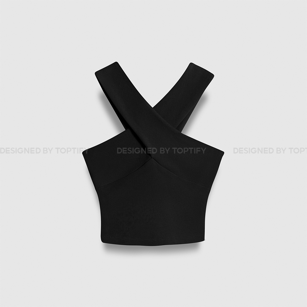 Áo croptop nữ sát nách TOPTIFY kiểu sát nách dây chéo bản to Baddie Top AC57