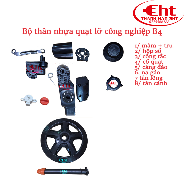BỘ THÂN QUẠT LỠ CÔNG NGHIỆP