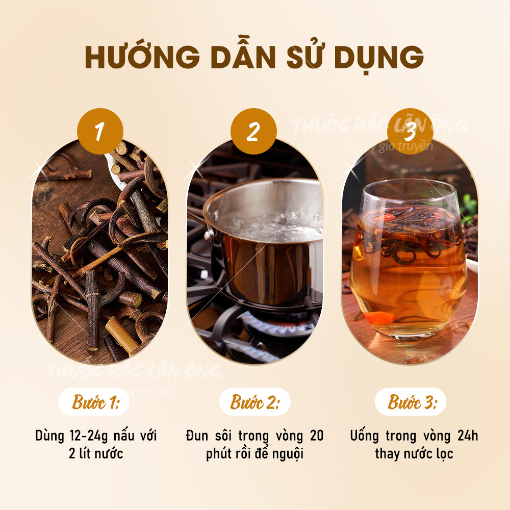 Câu đằng 100g, cây móc câu khô, sạch, thơm - Lãn Ông