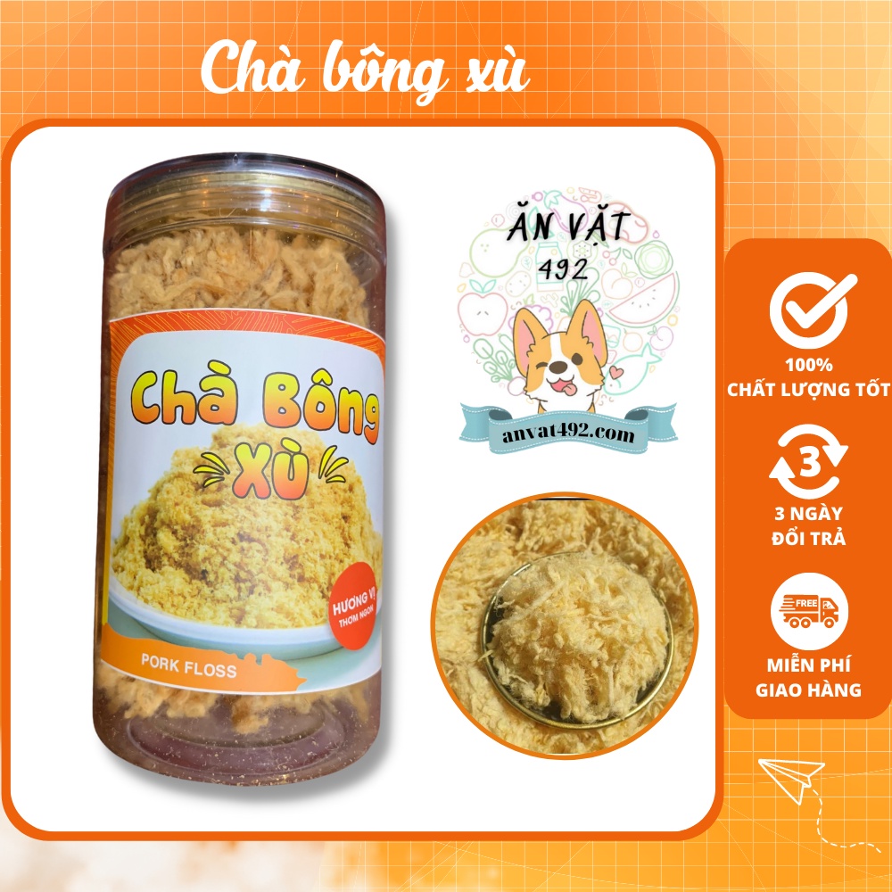Chà bông xù 250g hũ pet - ăn vặt 492