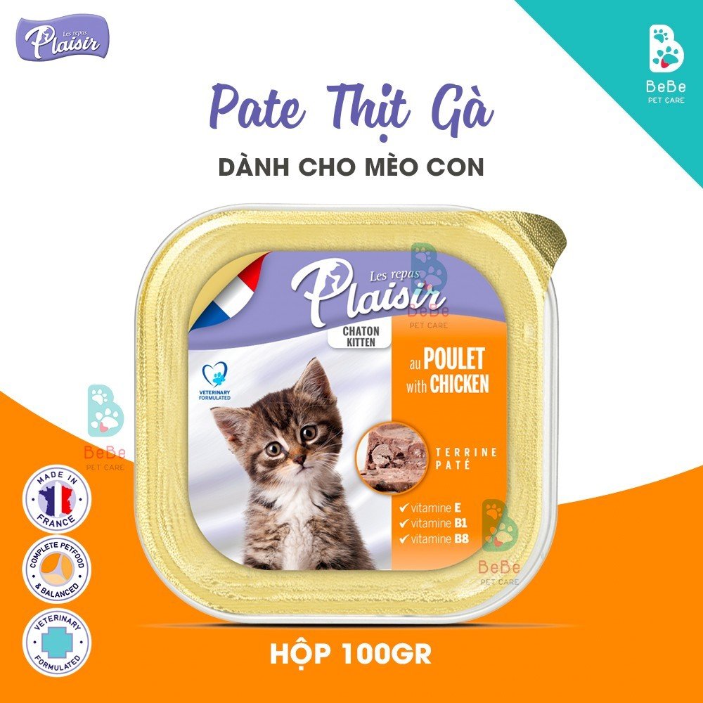 Pate pháp les repas plaisir thơm ngon nhiều vị cho mèo mọi lứa tuổi