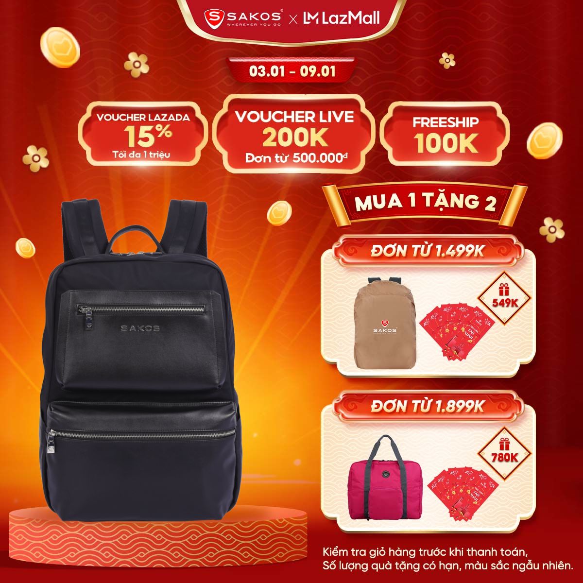 Balo thời trang cao cấp SAKOS MAXIM