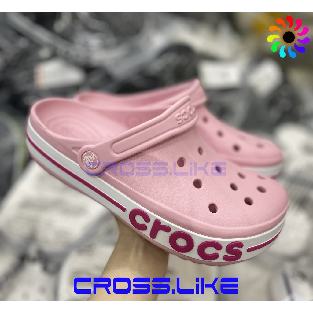 Dép nhựa nam nữ clog unisex cross bayaband, dép sục đúc nguyên khối siêu bền, nhiều màu, đi mưa thoải mái.
