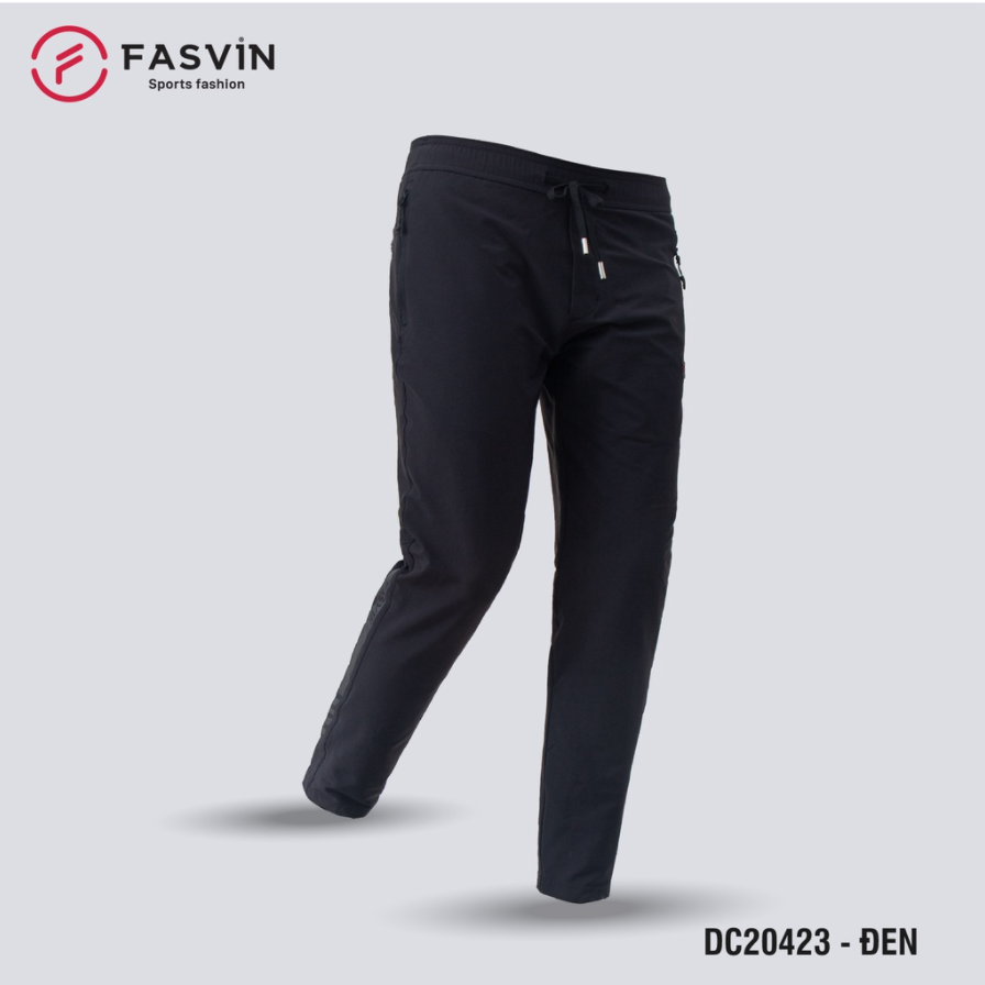 Quần dài thể thao nam cao cấp Fasvin DC20423.HN vải dù gió co giãn ống xuông một lớp