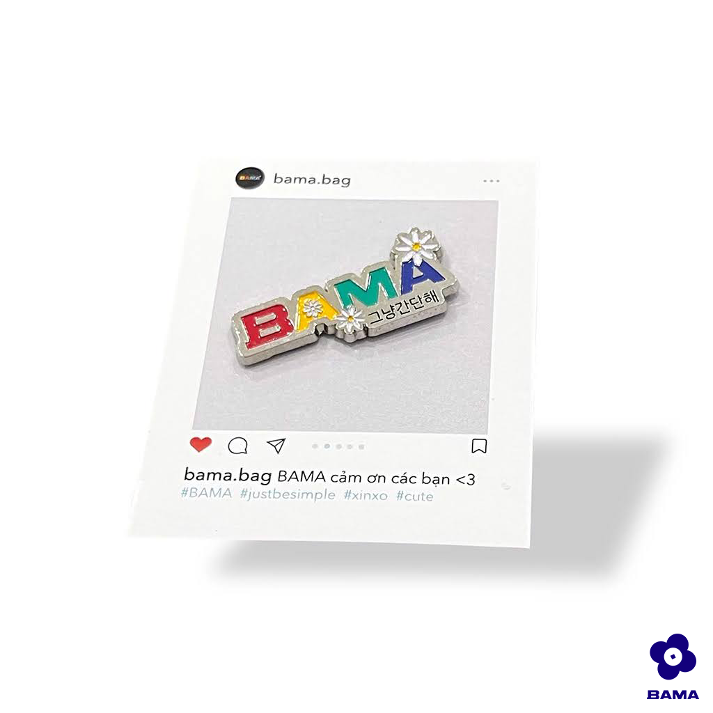 Pin BAMA Daisy - Phụ kiện thời trang cài áo, balo dễ thương