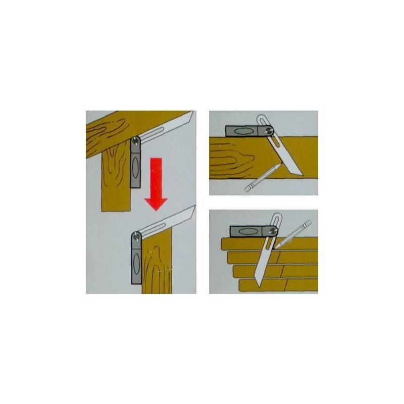 Thước êke vuông 20.3cm Stanley 46-825 (Đen)