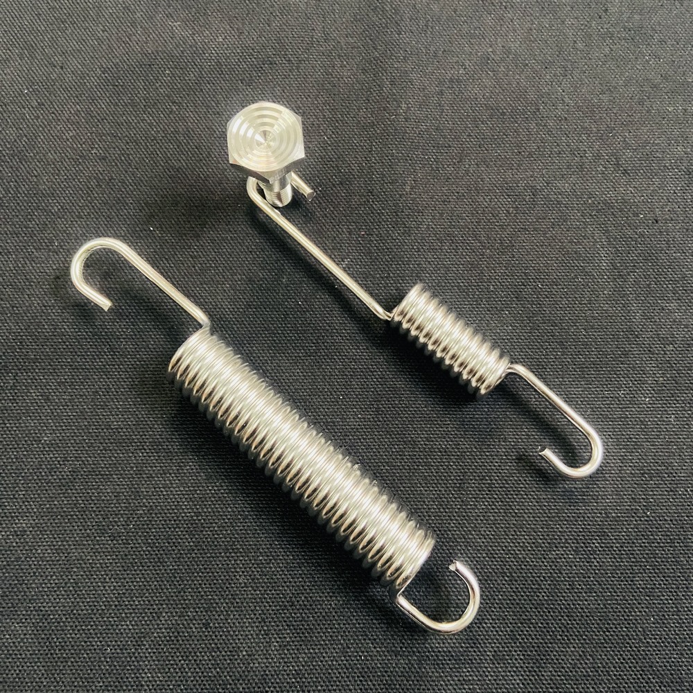 [HCM]COMBO LÒ XO INOX CHỐNG NGHIÊNG VÀ CHỐNG ĐỨNG KÈM ỐC CHÂN CHỐNG CHO YAMAHA EXCITER FULL INOX