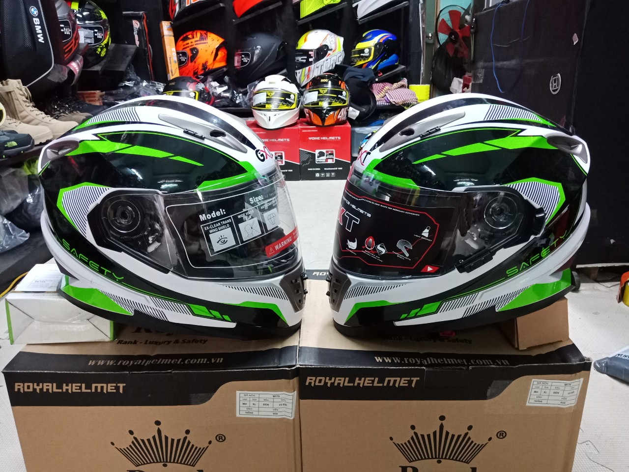 Mũ bảo hiểm fullface GXT 2018 không lật hàm