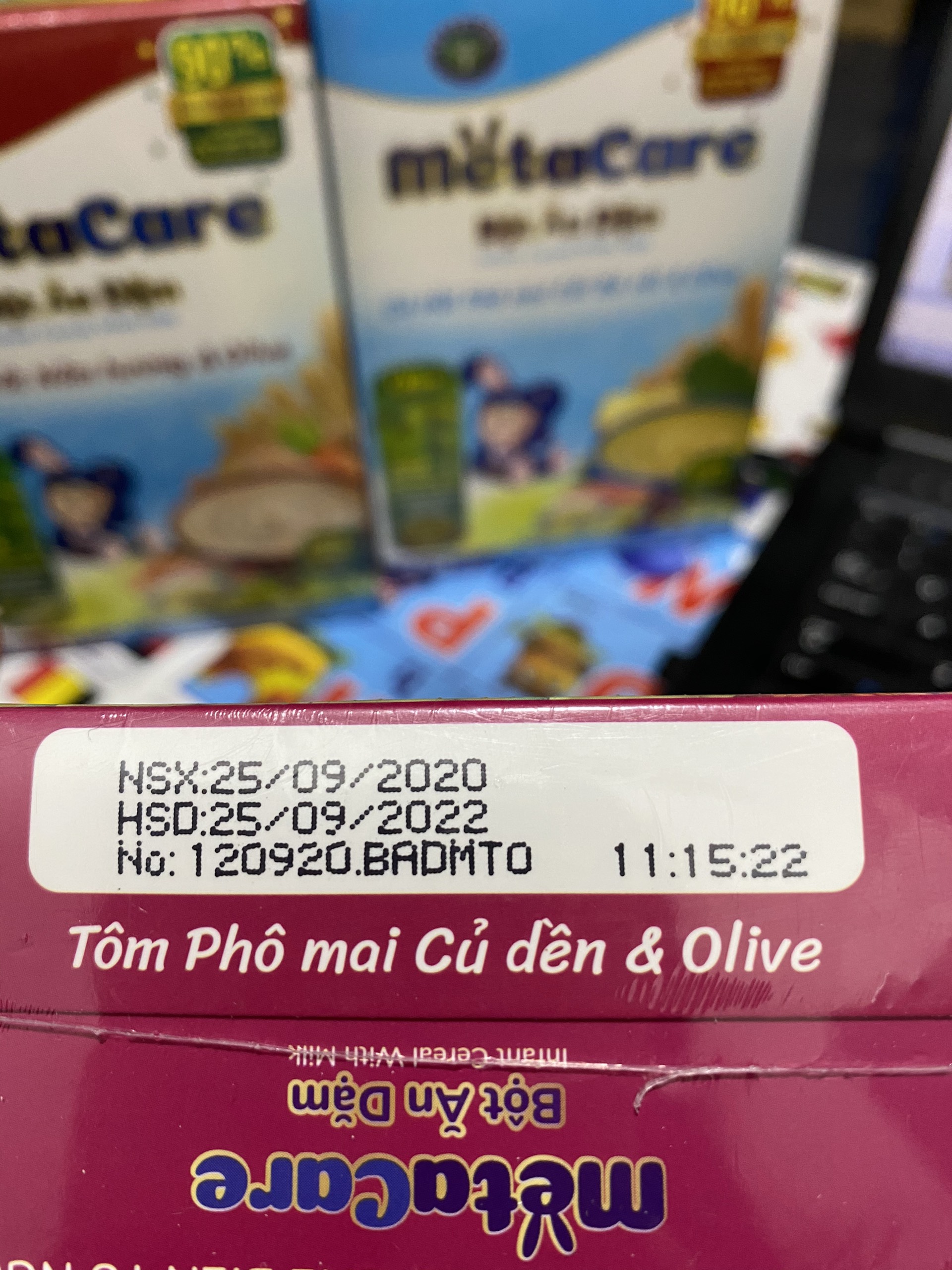 [MẪU MỚI] Bột Ăn Dặm Metacare Tôm Phomai Củ Dền