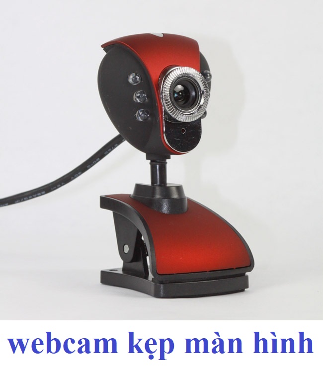 Webcam kẹp màn hình máy tính có mic - hỗ trợ dạy - học online - siêu nét