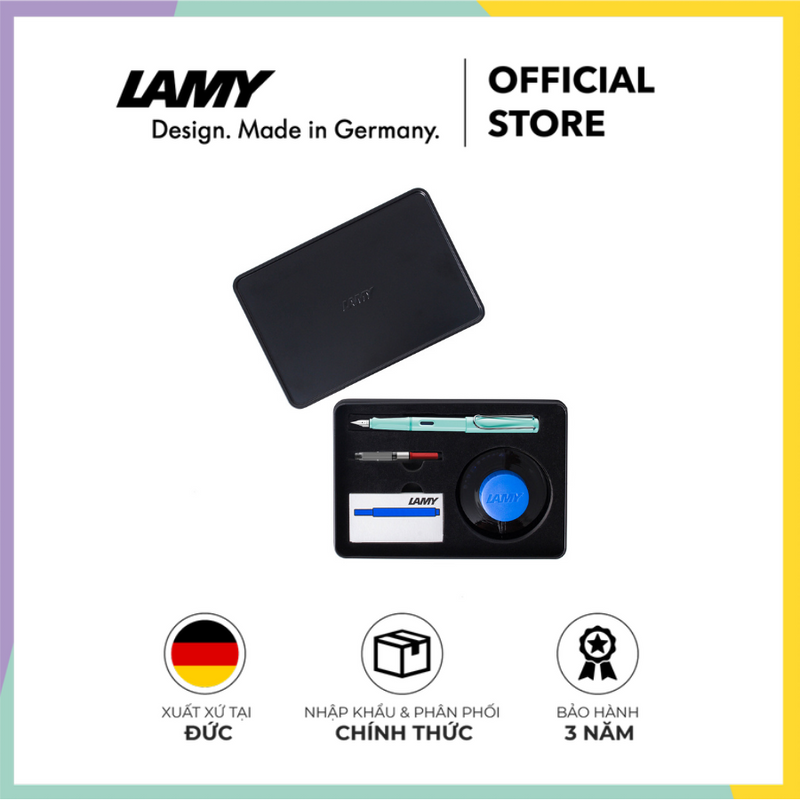 Bộ quà tặng cao cấp LAMY safari 4 trong 1 (Pastel Light Blue Special Edition) - Hãng phân phối chính thức