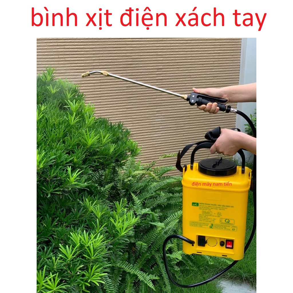 Bình bơm xịt điện 5 lít chính hãng BMC - binh xit dien nho