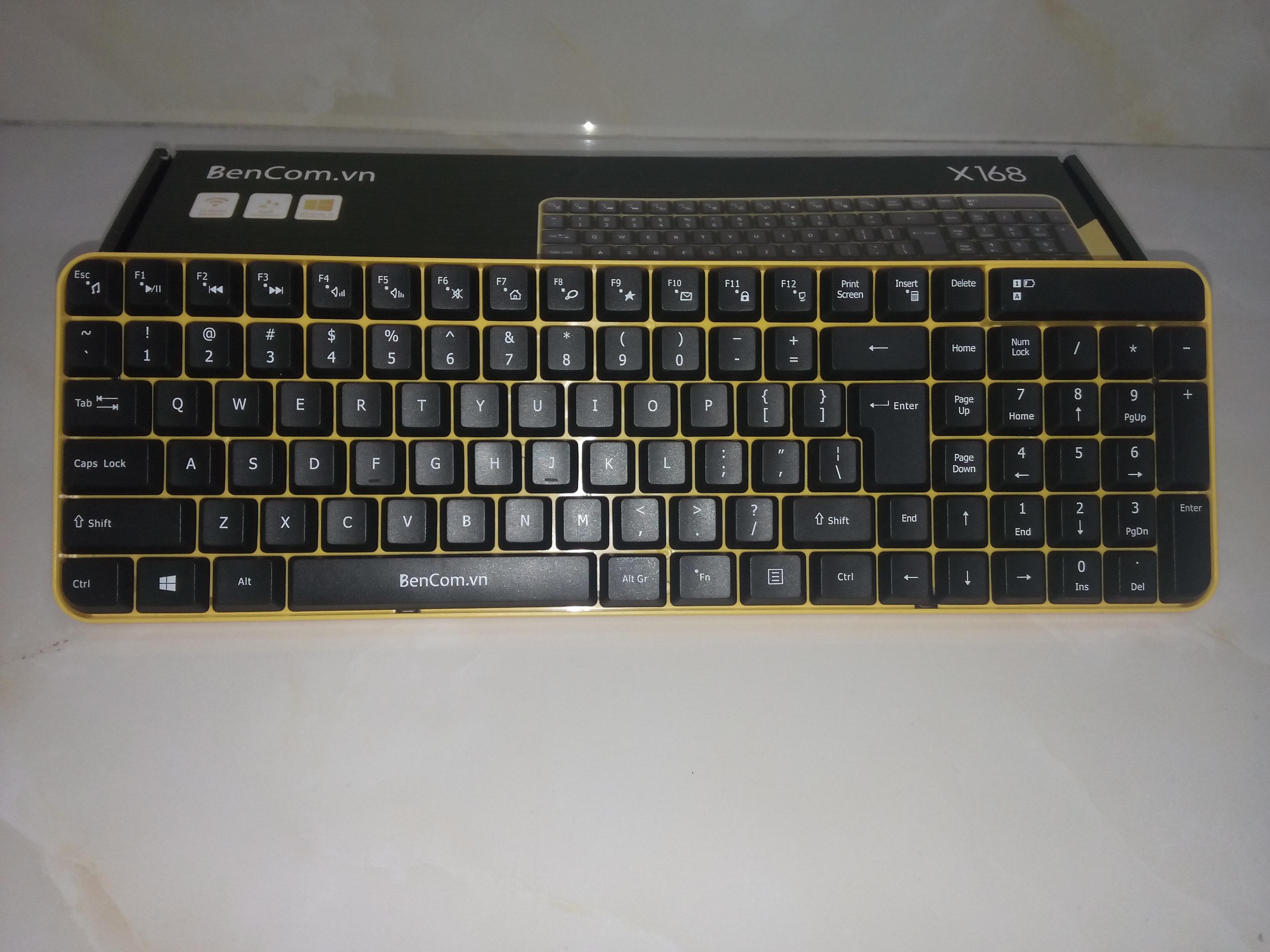 Bàn phím không dây BenCom X168.