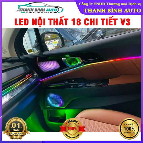 Pro led nội thất v3 18 led và 22 led nháy đuổi ô tô , bảo hành 1 năm