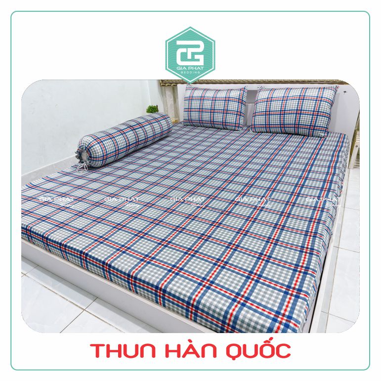 Korean Elastic Bed Sheet Set 4 Pieces (1 Sheet + 2 Pillowcases + 1 Body Pillowcase)