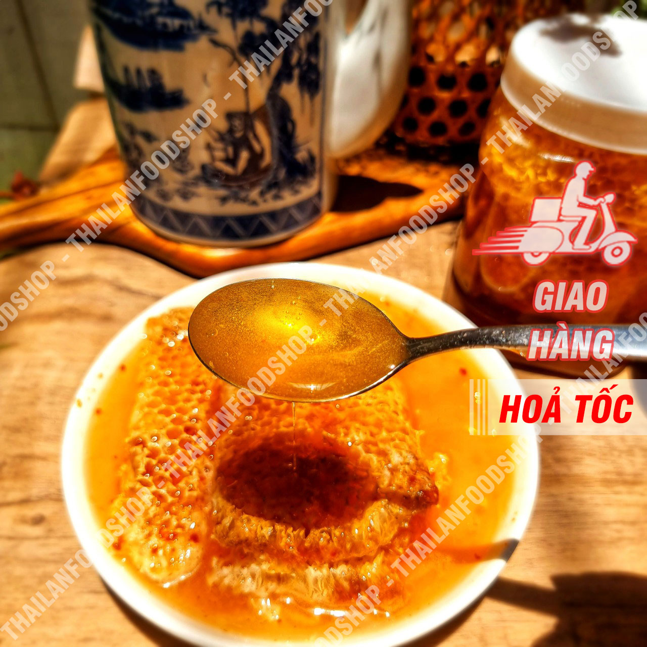 Mật Ong Nguyên Tổ Hộp 1KG - 1,2KG (Mật Ong Bánh Tổ/ Mật Ong Nguyên Sáp)
