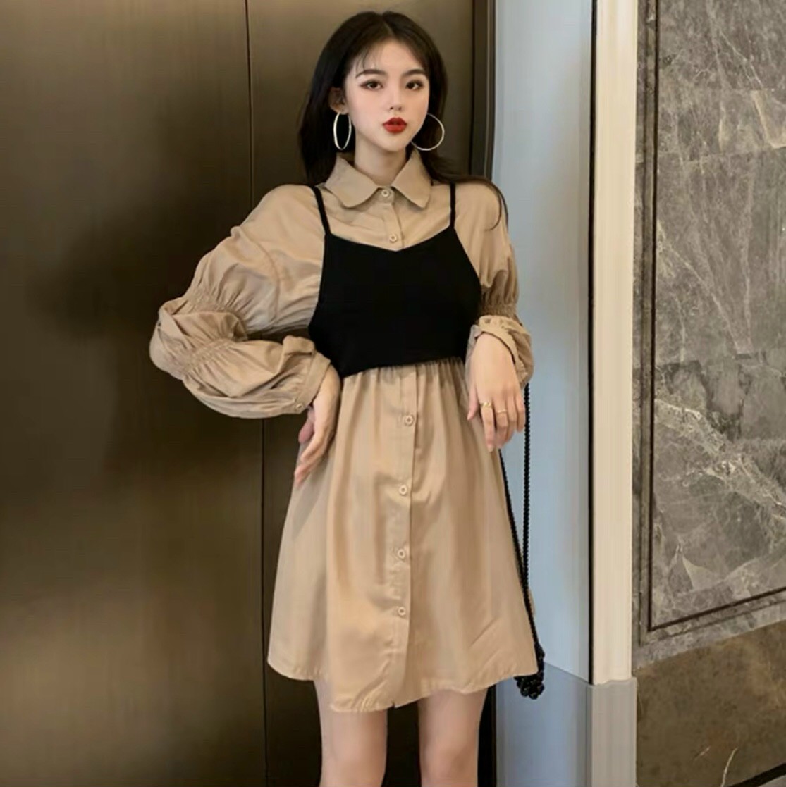 SET ĐẦM SƠ MI PHỐI ÁO, PHỤNG HOÀNG