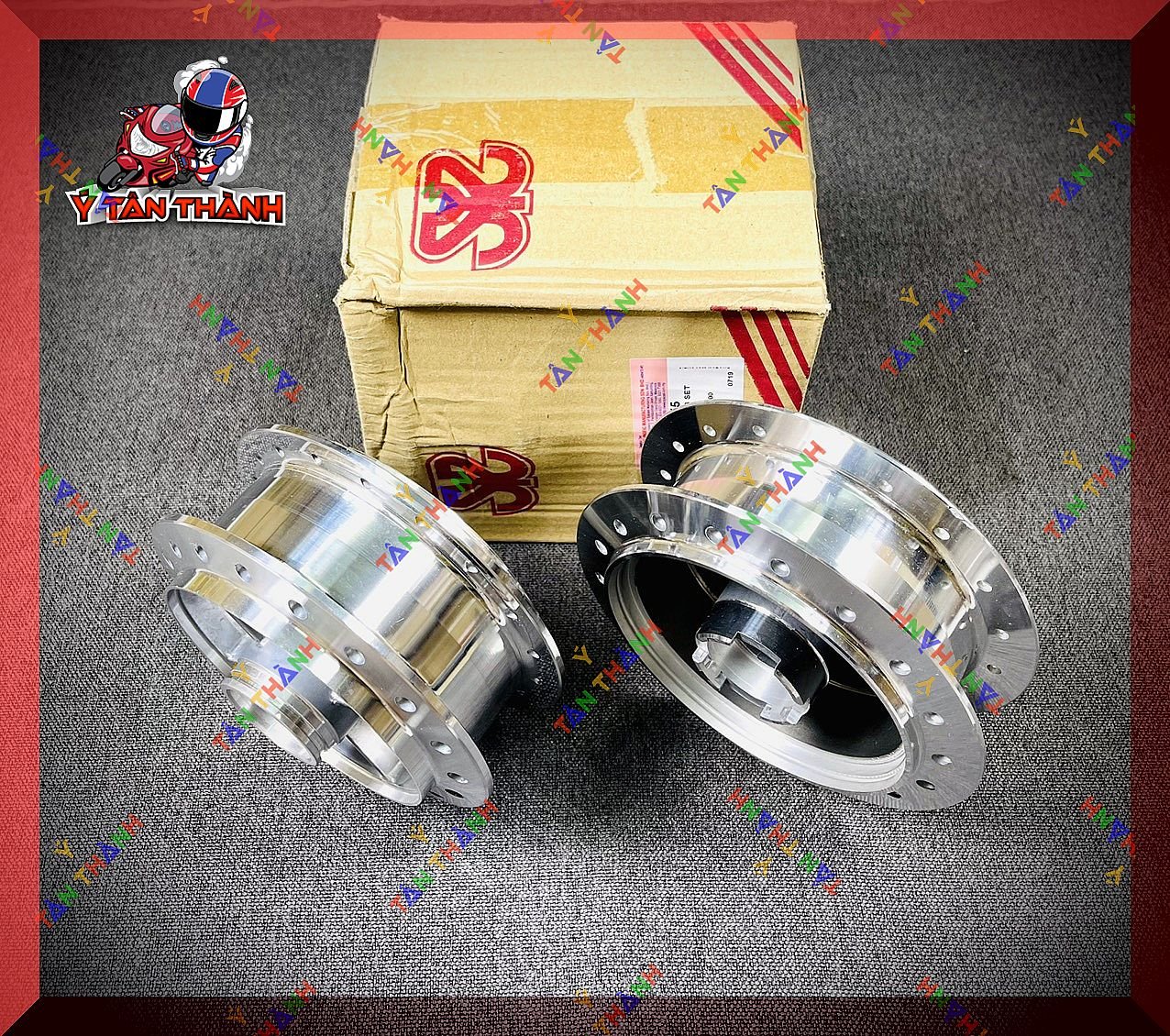 Cặp đùm mạ crom xe Dream 2 thắng đùm má nhỏ SYS MS26