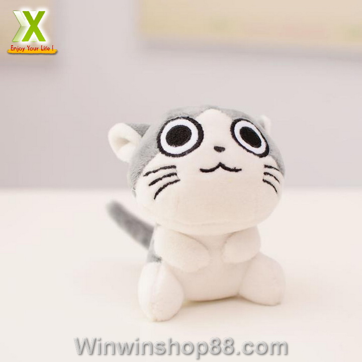 [HCM]Bộ 4 Móc khóa gấu bông mèo Chii (11 cm)