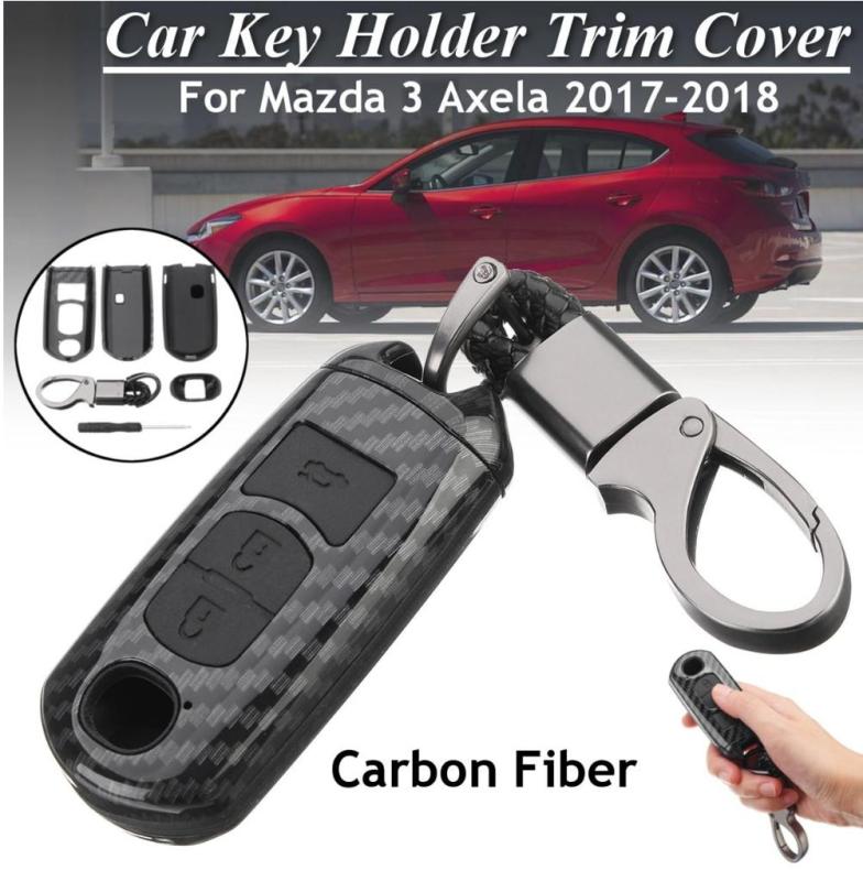 Ốp Chìa Khóa Mazda 3, Mazda 6, Mazda CX5 Bọc Chìa Khóa Vân Cacbon