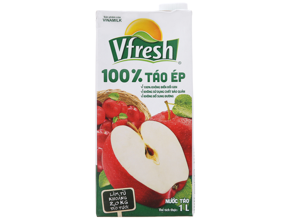 [HCM]Nước ép táo 100% Vfresh 1 lít