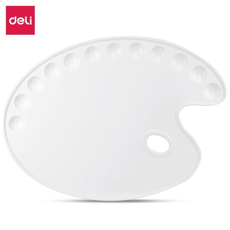 Khay pha màu 3 / 12 ngăn Deli - có lỗ cầm tay - 1 khay - 68301 / 68300