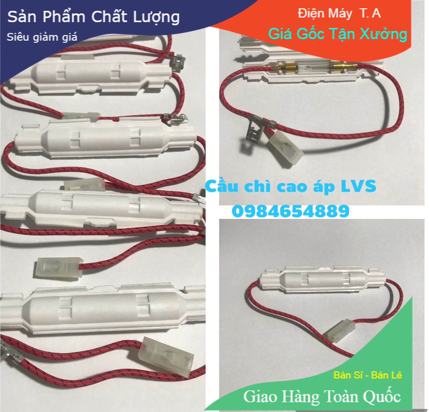 Combo 2 cầu chì cao áp lò vi sóng