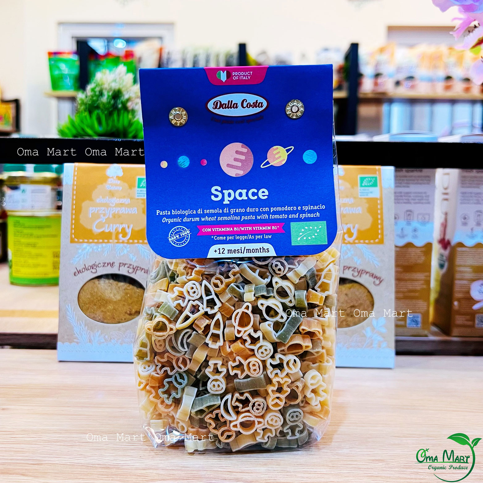 Nui rau củ hình space hữu cơ Dalla Costa 200g