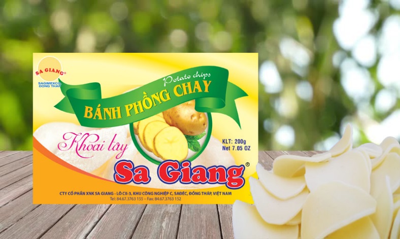 Bánh phồng chay khoai tây Sa Giang