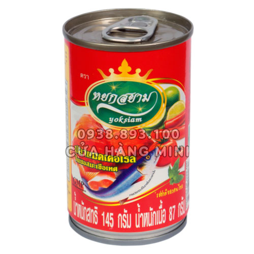 [HCM]Hộp Lẻ Cá Nục Sốt Cà (Cá Mòi Sốt Cà) Yoksiam Thái Lan (145g)