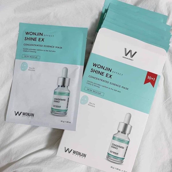 [THƯƠNG HIỆU HÀN QUỐC] HỘP MẶT NẠ WONJIN SHINE EX 10 MIẾNG TẶNG 1 MIẾNG