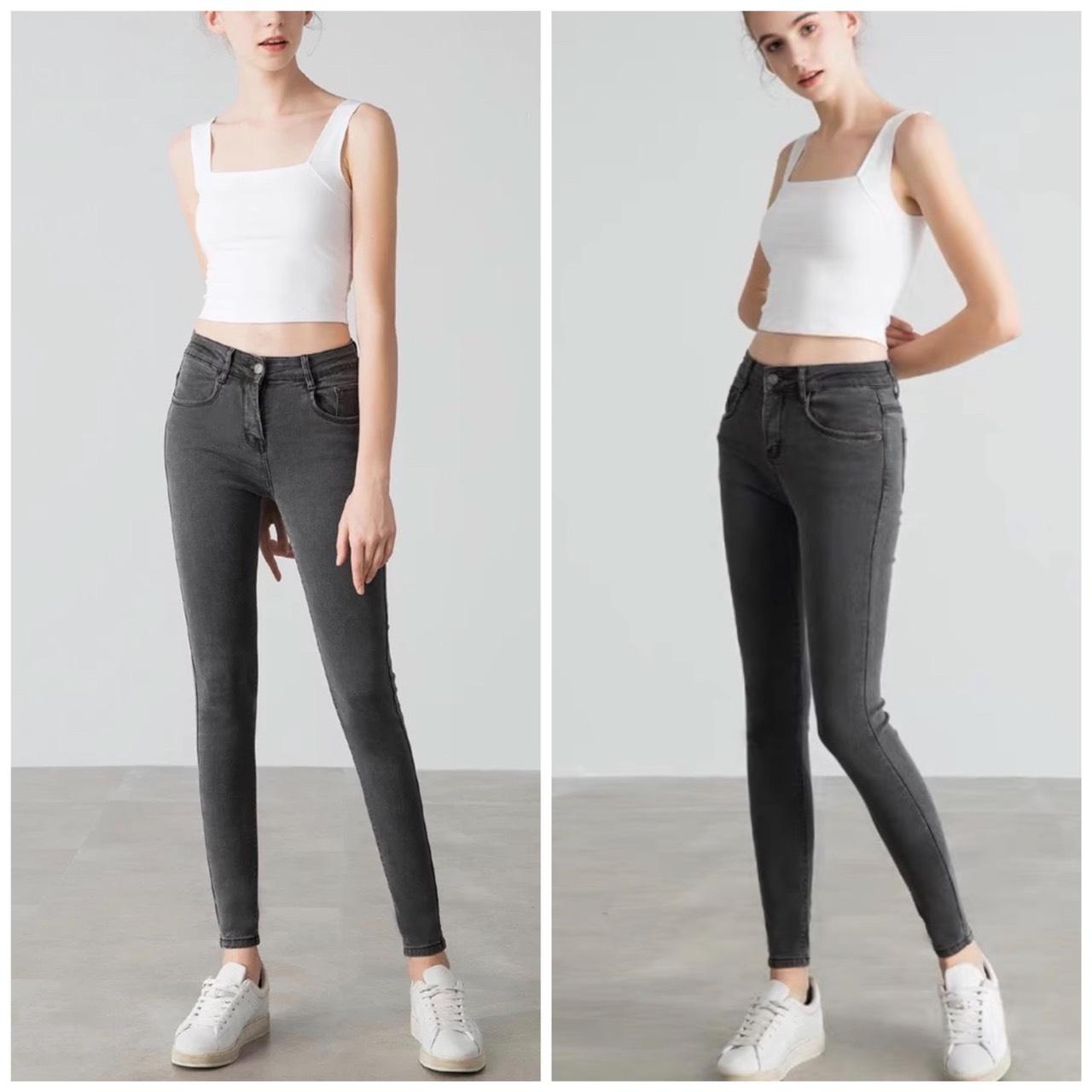 [HCM]Quần JEAN DÀI XÁM KHÓI Size ĐẠI BIG SIZE CO DÃN MẠNH RÁCH BỤI 2883 - MoliJeans