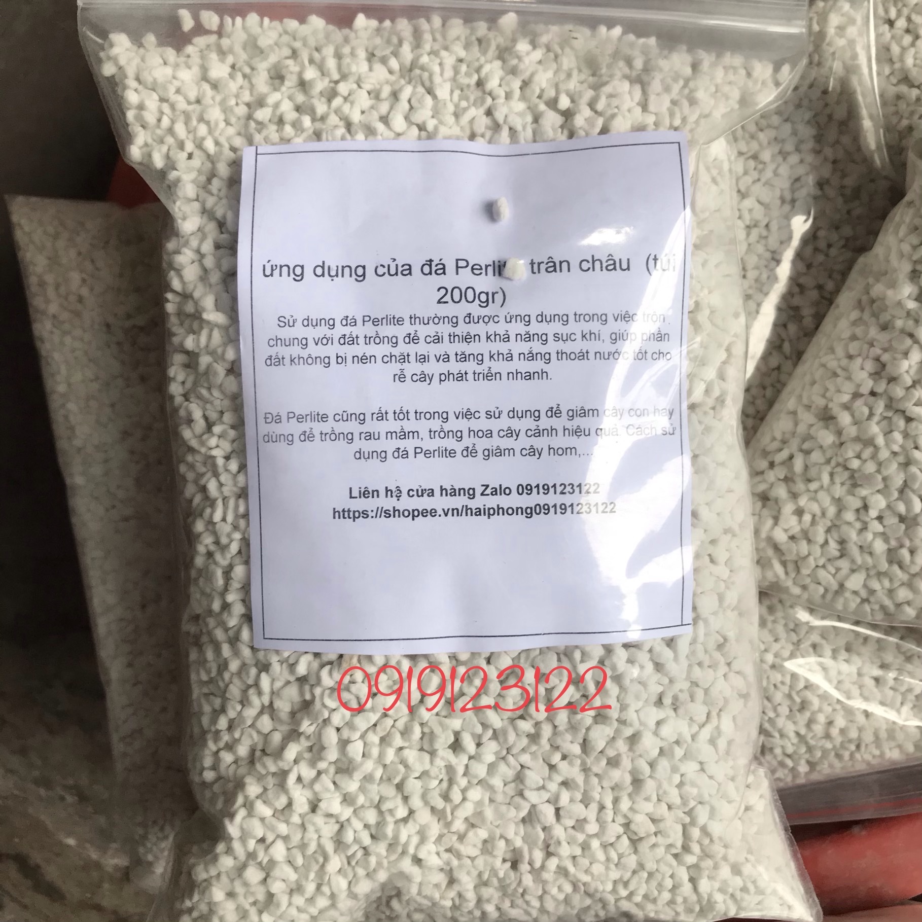 1kg đá PERLITE ( ĐÁ TRÂN CHÂU ) đủ size