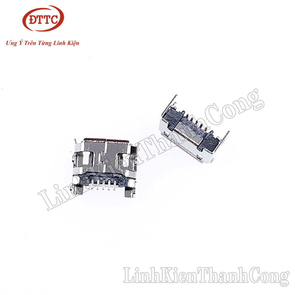 Cổng micro usb cái 5 chân loại dán