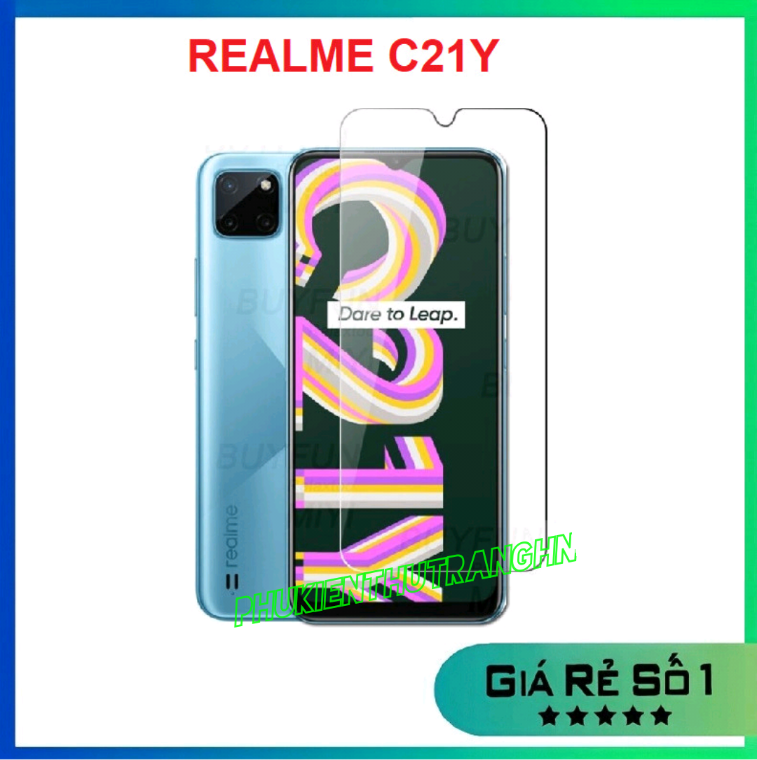 Kính cường lực Realme C33 Realme C35/ Narzo 50A Prime/ Realme C21Y/ Realme C25Y trong suốt không full màn hình