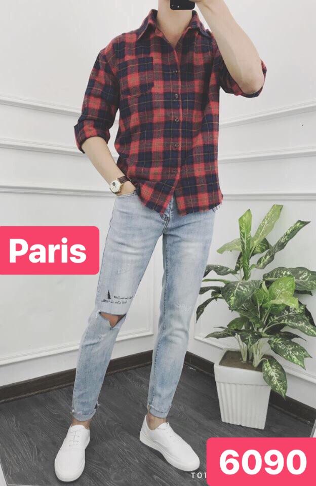 QUẦN JEAN NAM CHẤT BÒ XANH CÂY THÔNG PR-6090 CAO CẤP - PARIS FASHION