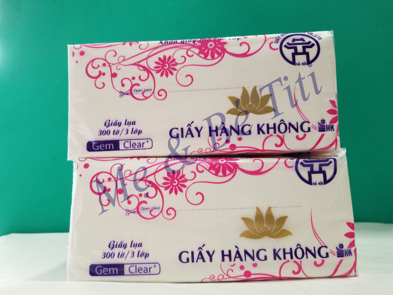 Khăn giấy lụa mềm mại không mùi gói 300 tờ