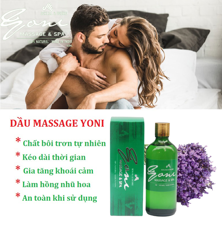 Tinh dầu massage yoni body spa cho nam và nữ - bôi trơn