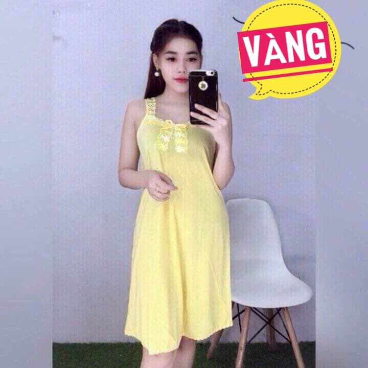 Đầm - đầm ngủ thun lạnh kiểu bản to