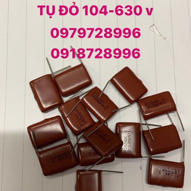 Tụ đỏ 104-630 v combo 10 cái