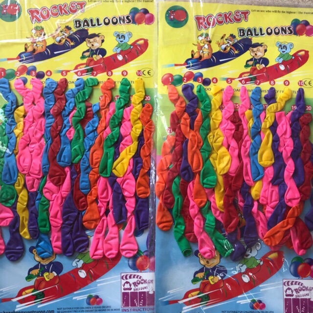 Bóng Bay Xoắn Lòng Lợn (30 Quả)