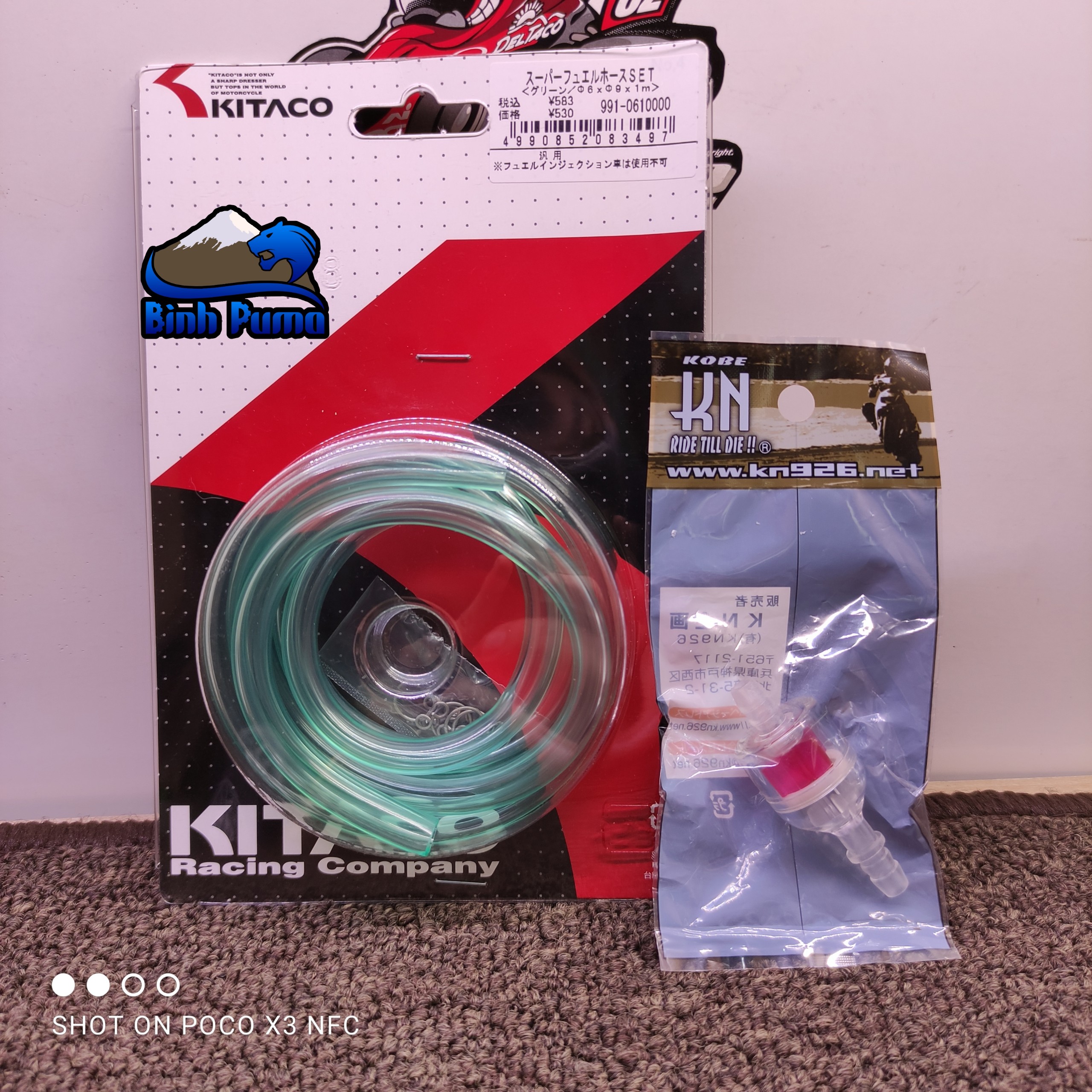 [HCM]COMBO DÂY XĂNG XANH KITACO 6mm & LỌC KN