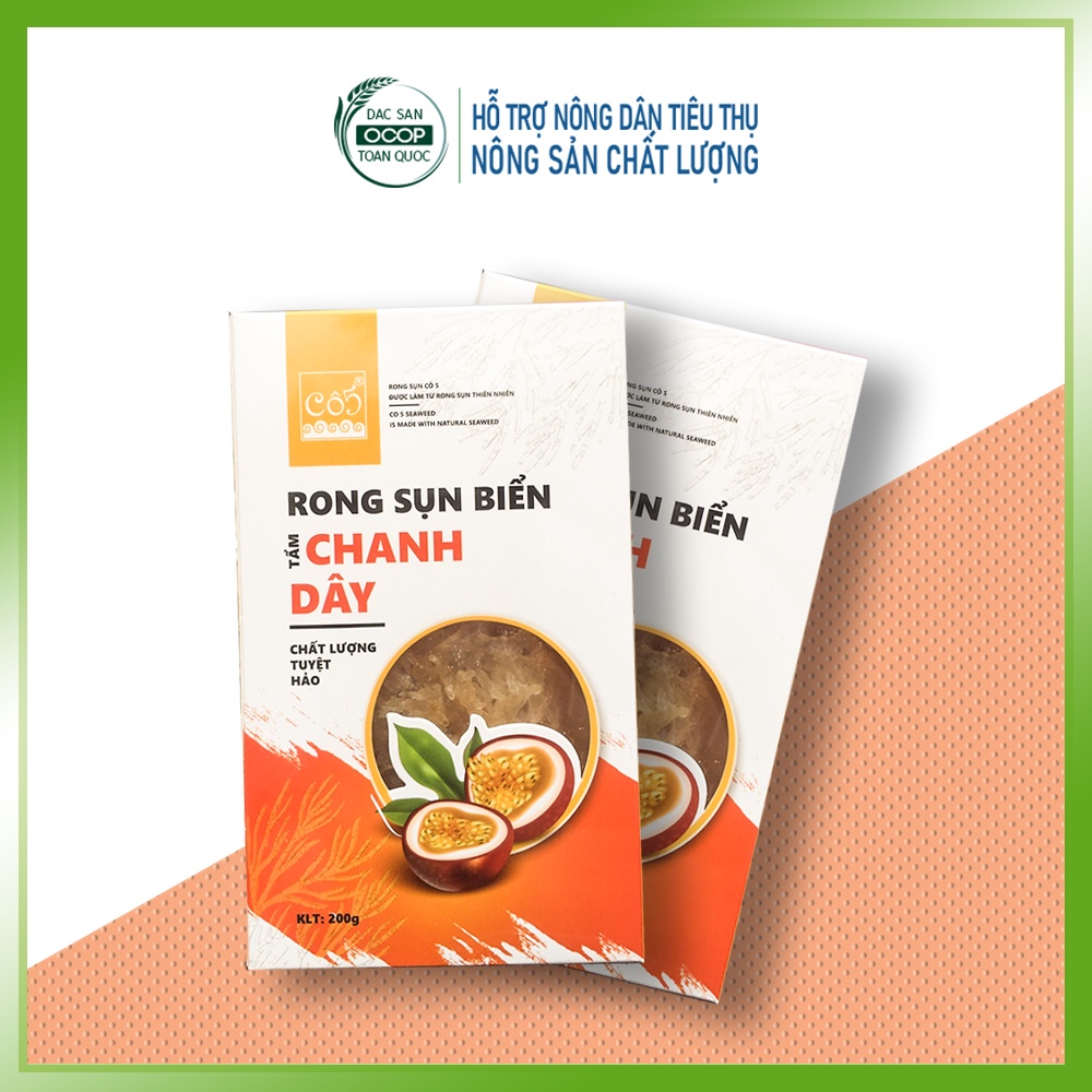 Mứt rong sụn biển tẩm vị chanh dây - Hộp 200g